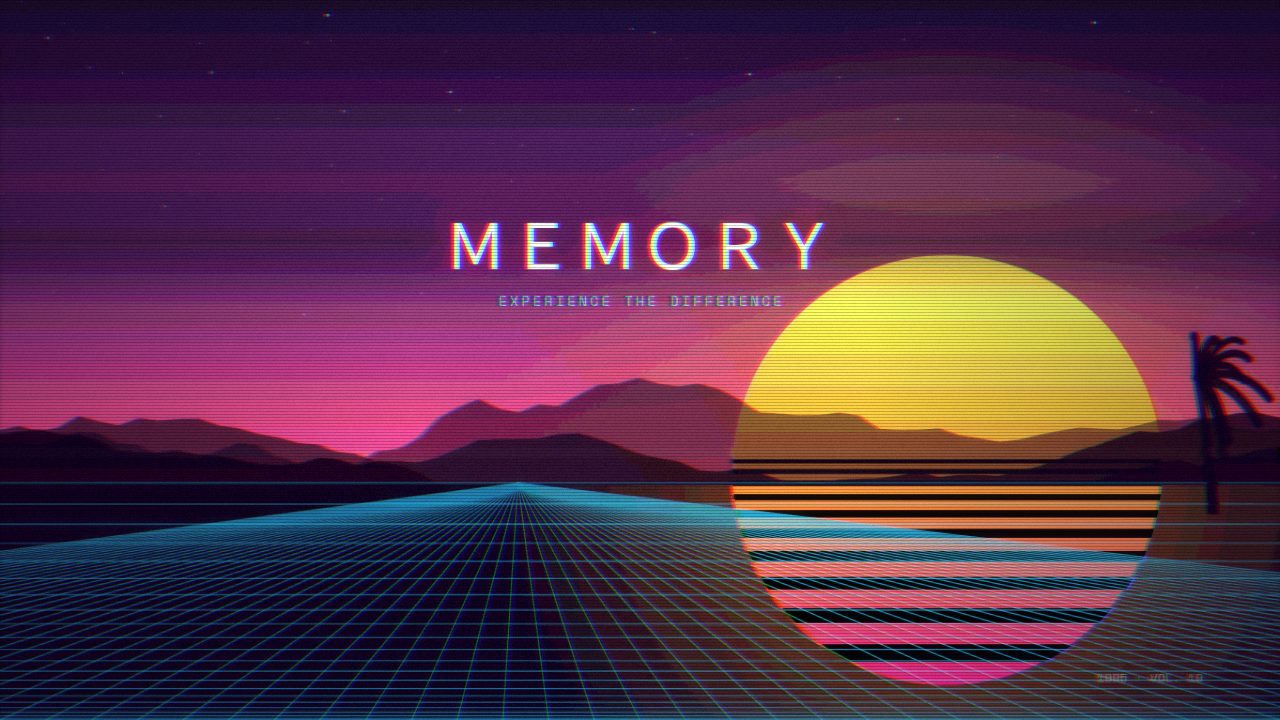 Striped sun behind pink mountains — vaporwave wallpaper